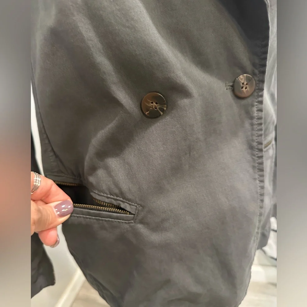 Women's Gray‎ Double-Breasted Jacket